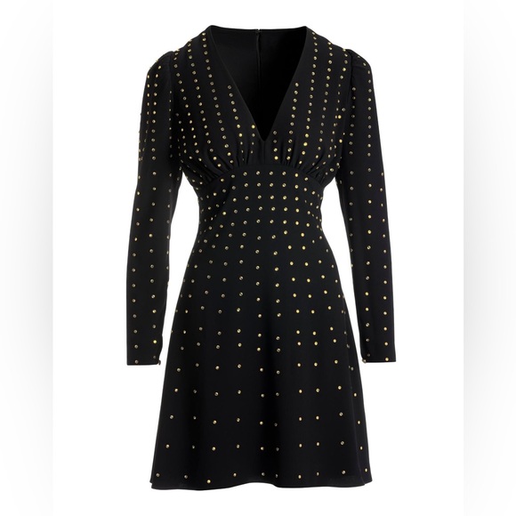 Boston Proper Crystal Embellished V Neck A Line Dress- Brand New - Picture 2 of 13